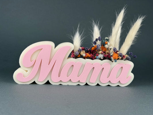 Саксия с цветя "МАМА"