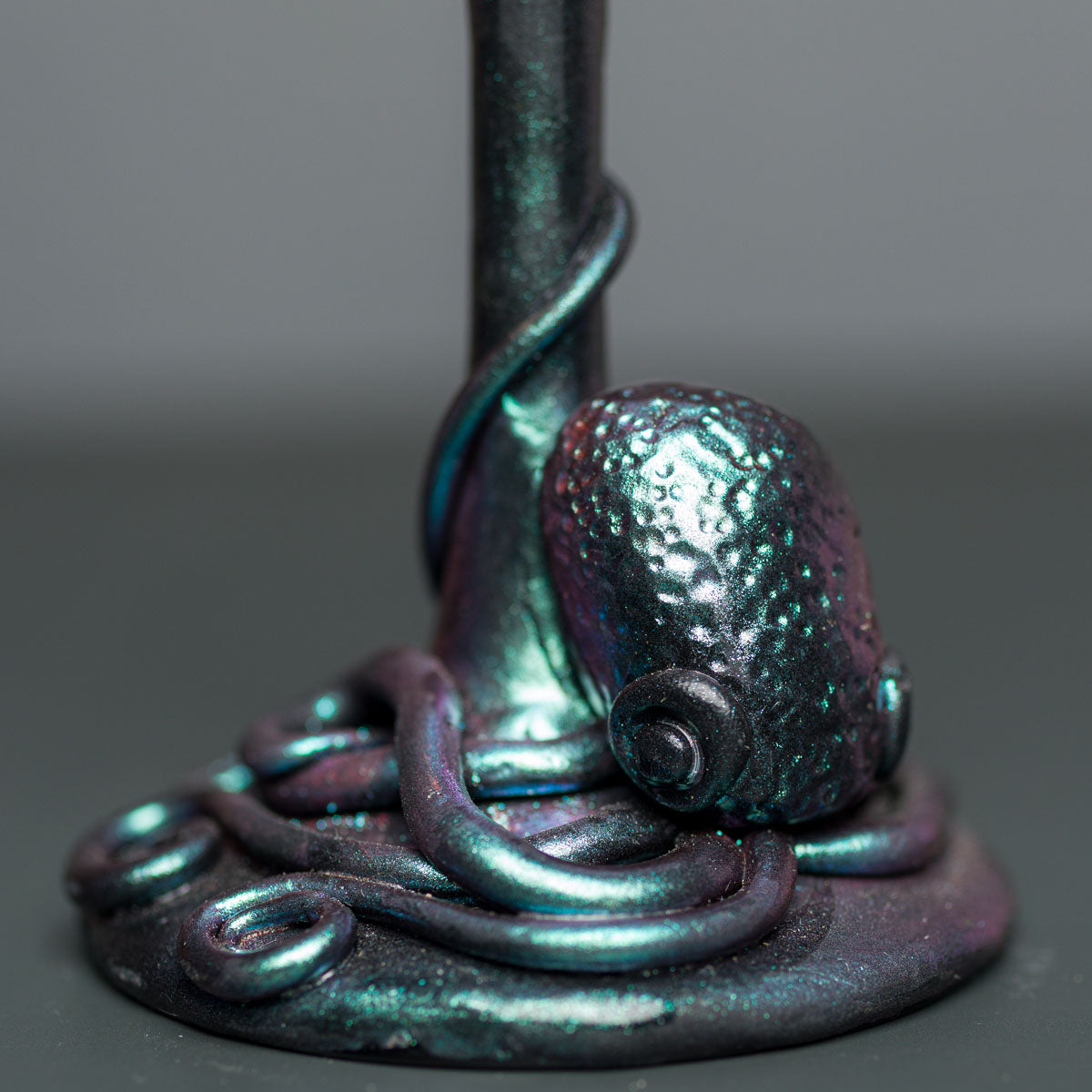 Чаша за вино с полимерна глина "Октопод"